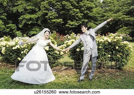 Stock Image - Bridal couple. Fotosearch