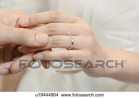 Picture - Exchange of the ring. Fotosearch
