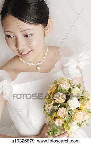 Stock Photo - Portrait of bride. Fotosearch