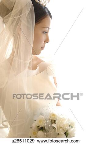 Stock Photo - Portrait of bride. Fotosearch