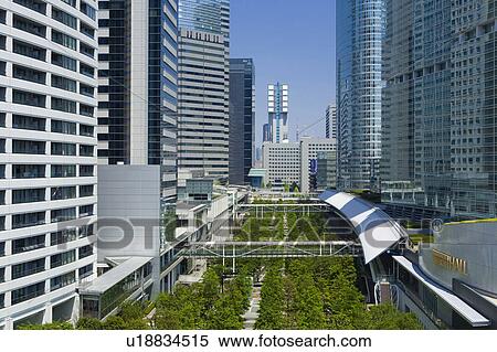 Stock Photography - Shinagawa high-rise buildings. Fotosearch