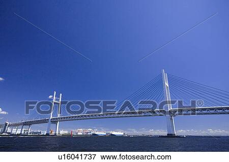 Stock Photo - Yokohama Bay Bridge. Fotosearch