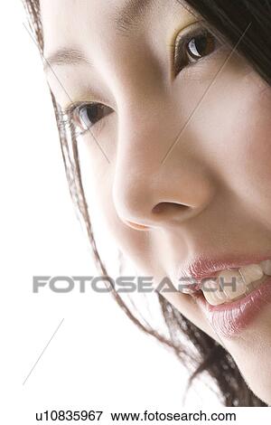 Stock Photo - Face of Japanese woman. Fotosearch