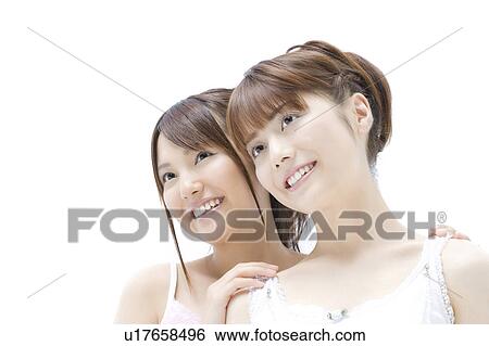 Stock Photograph - Portrait of Japanese women. Fotosearch