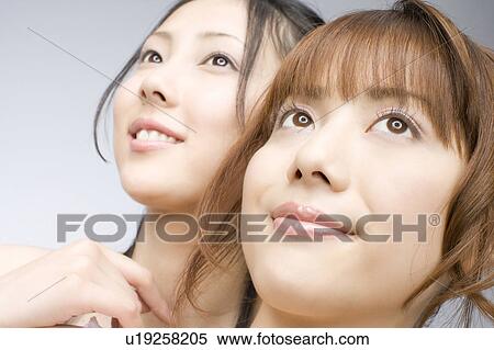 Stock Photography - Portrait of Japanese women. Fotosearch