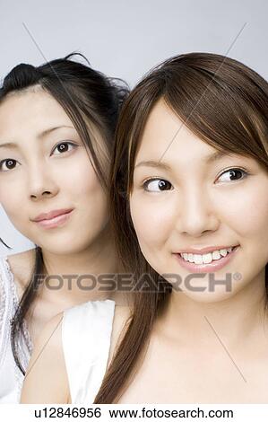 Portrait of young women View Large Photo Image Stock Photograph - Portrait of young women. Fotosearch