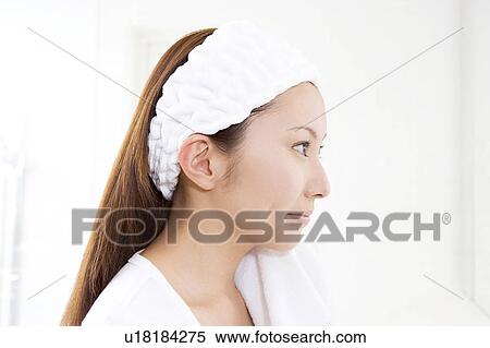 Woman getting ready for bath View Large Photo Image Stock Photography - Woman getting ready for bath. Fotosearch