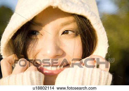 Picture - Portrait of Japanese woman. Fotosearch