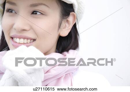 Stock Photography - Portrait of Japanese woman. Fotosearch