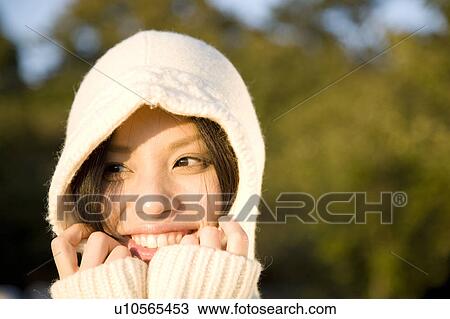 Stock Image - Portrait of woman. Fotosearch