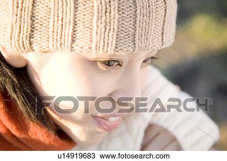 Stock Image - Portrait of woman. Fotosearch