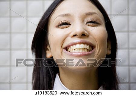 Stock Image - Portrait of woman. Fotosearch