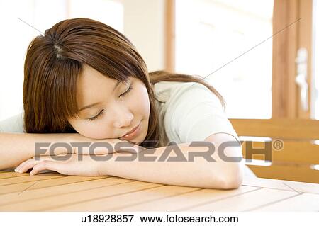 Sleeping face of woman View Large Photo Image Stock Photo - Sleeping face of woman. Fotosearch