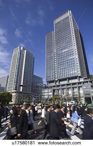 Business people walking down the street View Large Photo Image Stock Image - Business people walking down the street. Fotosearch