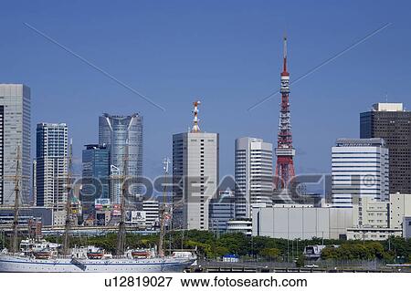 Tokyo Tower View Large Photo Image Stock Photo - Tokyo Tower. Fotosearch