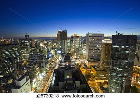 Stock Photo - Umeda Buildings. Fotosearch