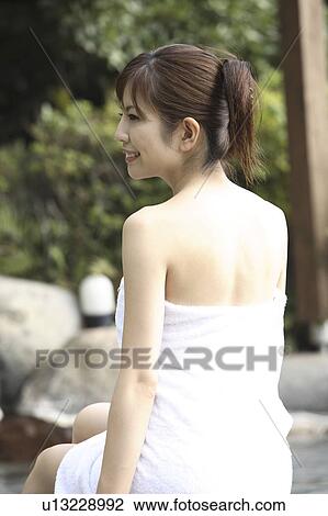 Back figure of Japanese woman View Large Photo Image Stock Image - Back figure of Japanese woman. Fotosearch