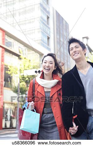 Stock Photograph - Japanese young couple. Fotosearch