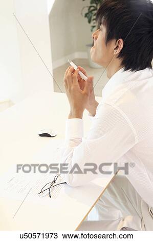 Back figure of Japanese office worker View Large Photo Image Stock Image - Back figure of Japanese office worker. Fotosearch