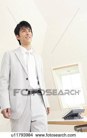 Portrait of Japanese office worker View Large Photo Image Picture - Portrait of Japanese office worker. Fotosearch