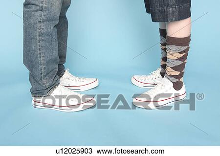 Stock Image - Foot of lovers. Fotosearch
