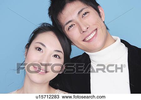 Stock Image - Portrait of couple. Fotosearch