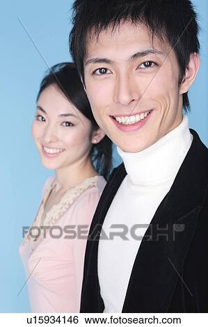 Stock Photograph - Portrait of couple. Fotosearch
