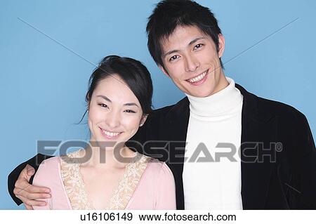 Stock Photo - Portrait of Japanese couple. Fotosearch