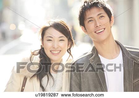 Stock Photo - Portrait of Japanese couple. Fotosearch