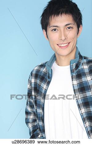 Stock Photo - Portrait of Japanese young man. Fotosearch