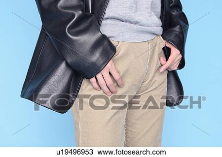 Stock Image - Waist of Japanese young man. Fotosearch