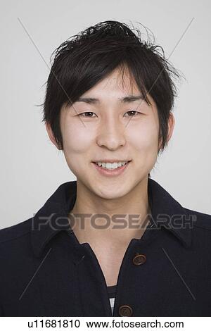 Stock Image - Portrait of a young man. Fotosearch
