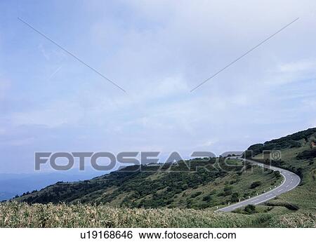 Road through mountain View Large Photo Image Stock Photograph - Road through mountain. Fotosearch