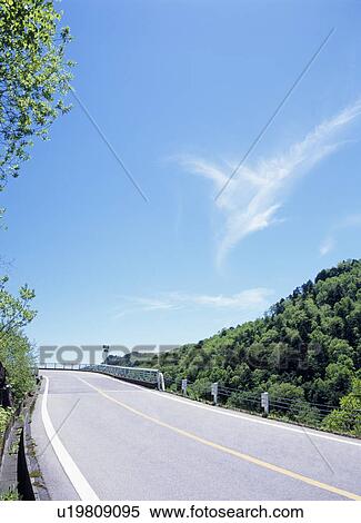 Road through mountain View Large Photo Image Stock Photography - Road through mountain. Fotosearch
