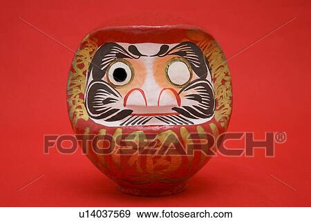 Daruma without left eye View Large Photo Image Stock Photo - Daruma without left eye. Fotosearch