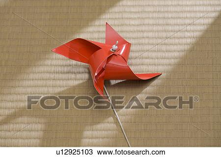 Stock Image - Red pinwheel. Fotosearch