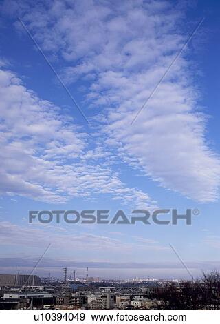 Cirrocumulus and cirrostratus clouds View Large Photo Image Stock Photo - Cirrocumulus and cirrostratus clouds. Fotosearch