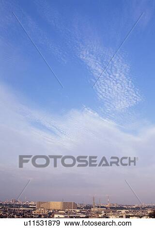 Cirrocumulus and cirrostratus clouds View Large Photo Image Stock Photo - Cirrocumulus and cirrostratus clouds. Fotosearch