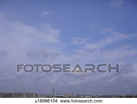 Picture - Humilis and stratocumulus clouds. Fotosearch