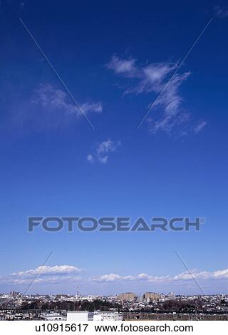 Stock Photo - Humilis and stratus clouds. Fotosearch