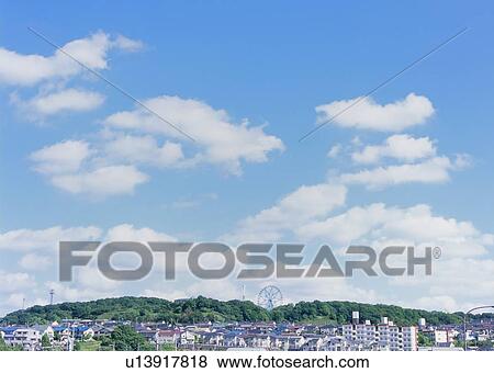 Stock Photo - Humilis and stratus clouds. Fotosearch