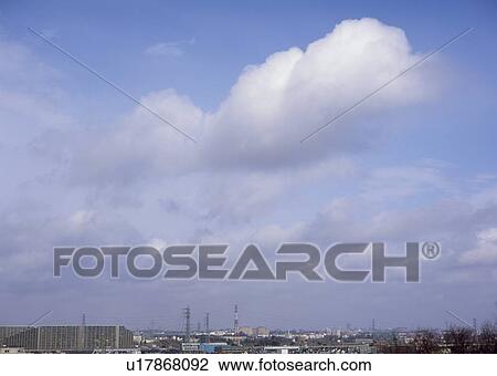 Stock Image - Stratocumulus clouds. Fotosearch