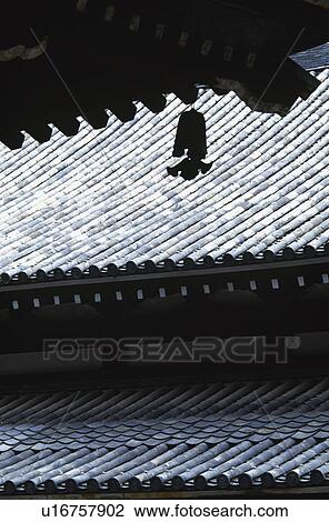 Stock Image - Tiled roof. Fotosearch