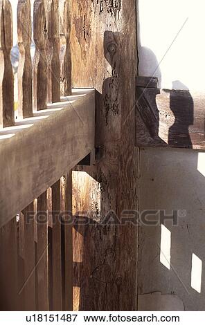 Wooden fence View Large Photo Image Stock Photo - Wooden fence. Fotosearch