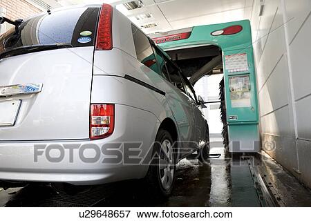 Stock Photo - Car washing machine and car. Fotosearch