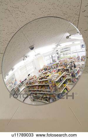 Stock Image - Security mirror. Fotosearch