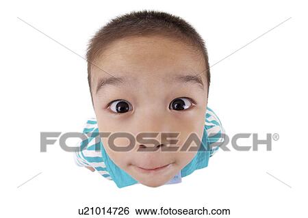 Boy, high angle view, close up, portrait View Large Photo Image Stock Photograph - Boy, high angle view, close up, portrait. Fotosearch