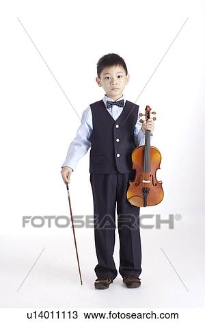 Boy with violin, portrait View Large Photo Image Stock Image - Boy with violin, portrait. Fotosearch