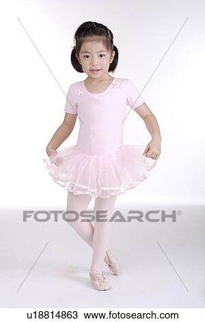 Girl ballet dancing, front view, portrait View Large Photo Image Stock Image - Girl ballet dancing, front view, portrait. Fotosearch