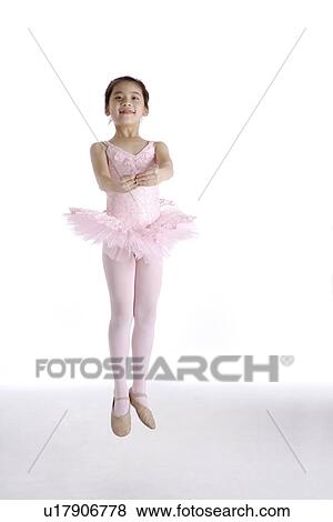 Girl ballet dancing, front view, portrait View Large Photo Image Stock Photo - Girl ballet dancing, front view, portrait. Fotosearch